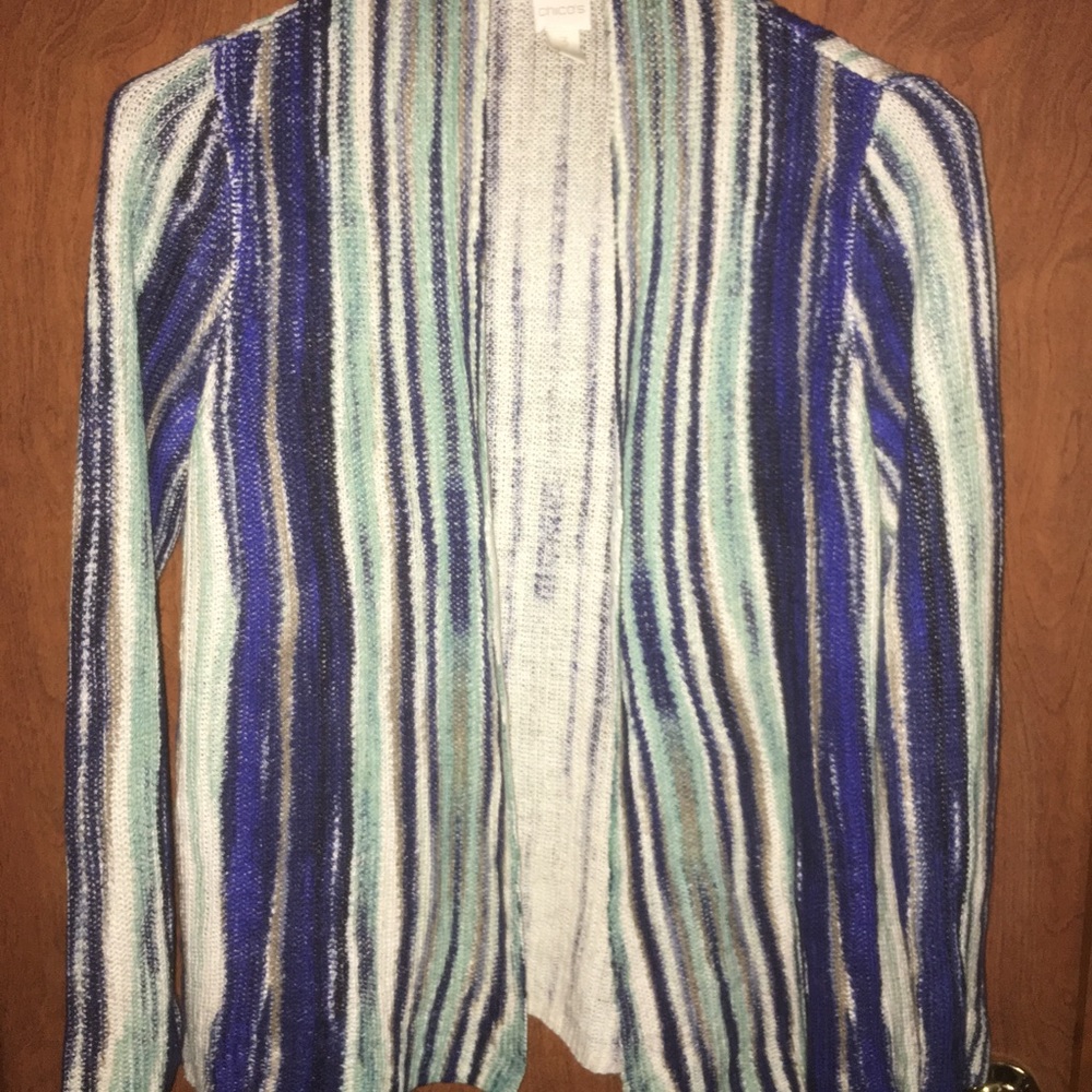 Chico’s Stripe Cardigan